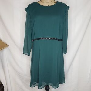 New Look | Emerald Green A-Line Dress